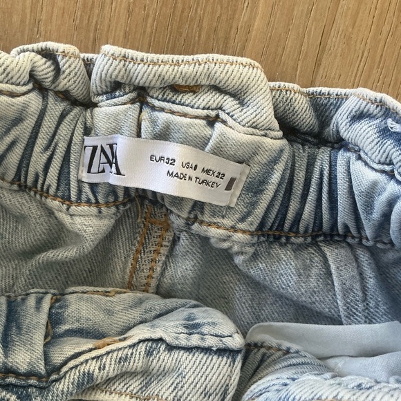 Zara Women's Paperbag Boyfriend Jeans - size 0 - Picture 4 of 4